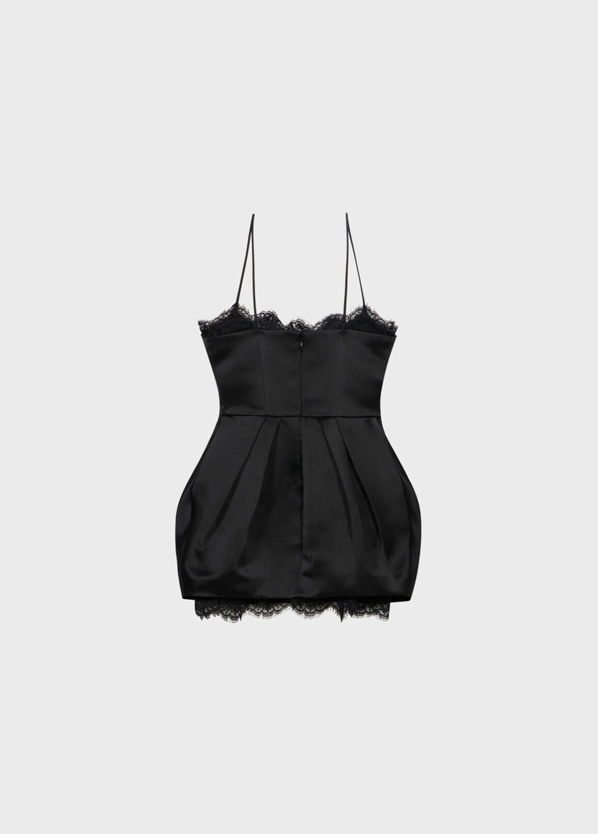 Satin and lace balloon dress - Blumarine